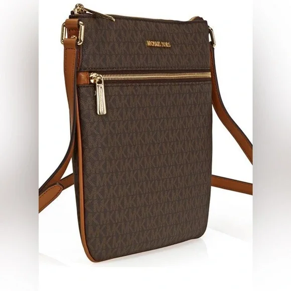 MICHAEL KORS Women’s Handbag Crossbody Logo Bag Brown Acorn AUTHENTIC - Picture 6 of 15